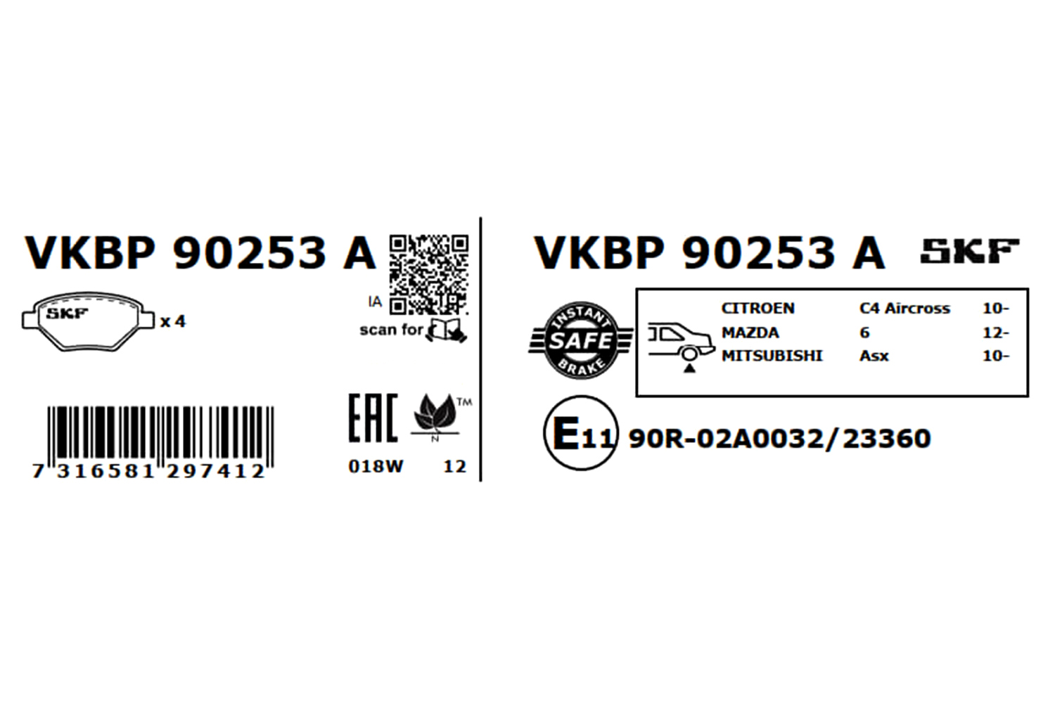 SKF VKBP 90253 A set...